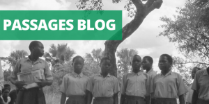 A group of girls present to a crowd